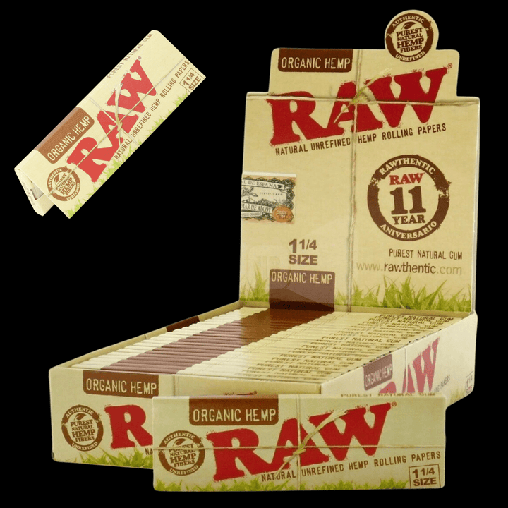 Raw Organic Hemp 1 1/4 Rolling Papers 1¼ / 32/pkg Morden Vape SuperStore and Cannabis Manitoba Canada