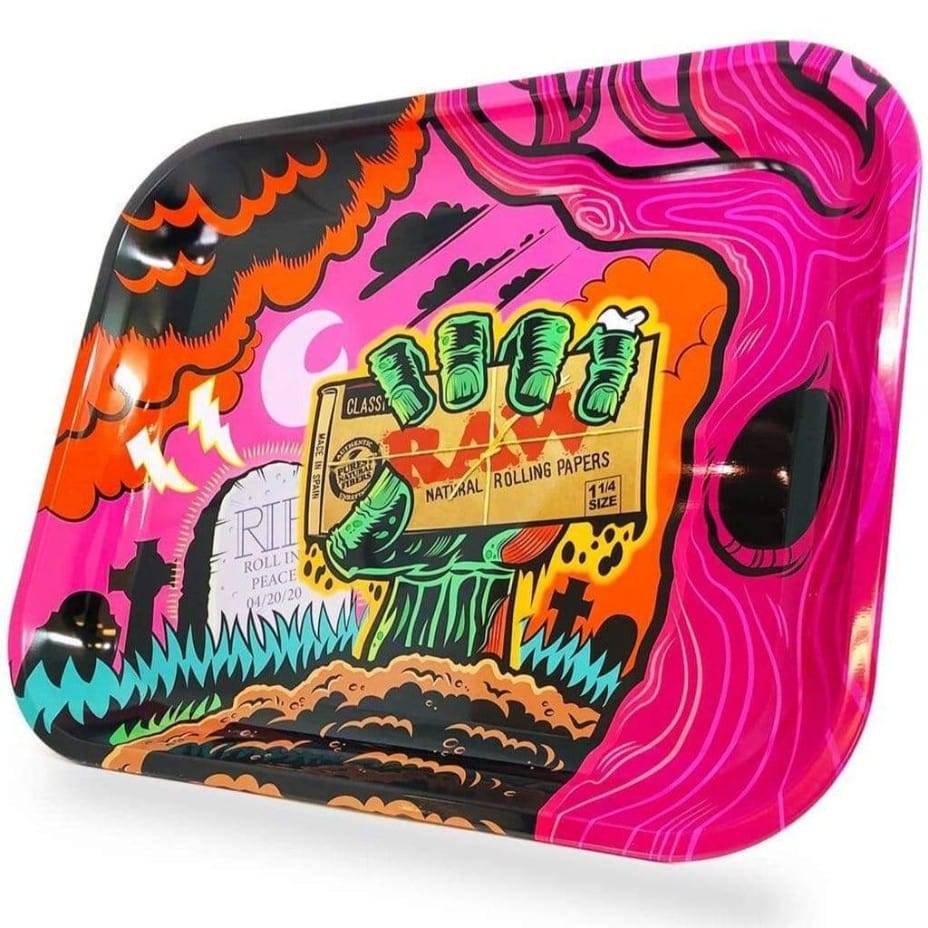 Raw Rolling Tray RAW Large Zombie Rolling Tray-Morden Vape SuperStore & Cannabis MB, Canada