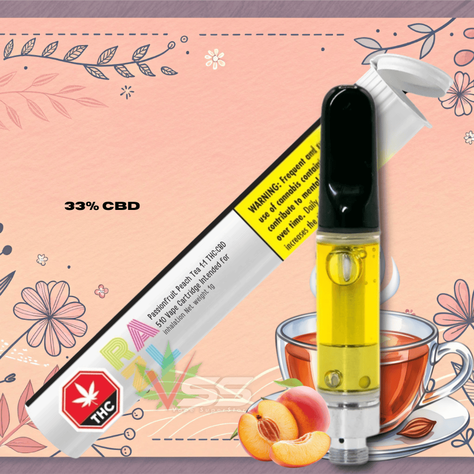 RAZL - Passionfruit Peach Tea 1:1 THC:CBD Vape Cartridge - 1g Morden Vape SuperStore and Cannabis Manitoba Canada