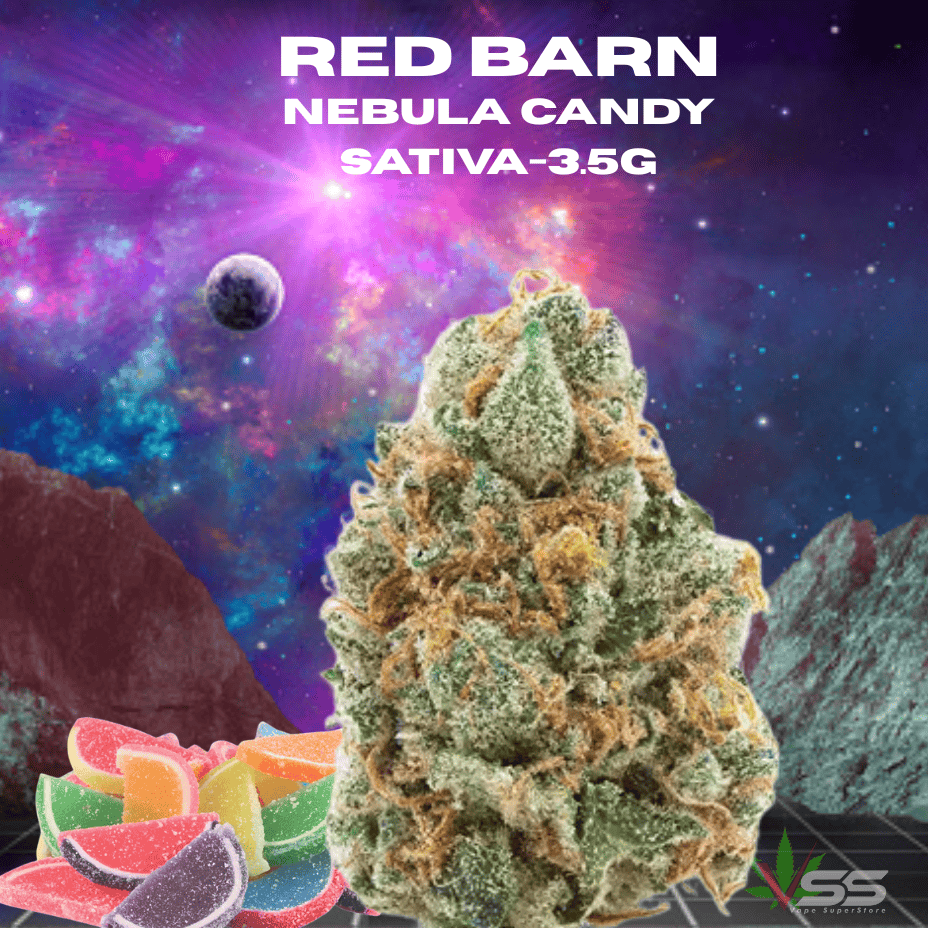 Red Barn Nebula Candy Sativa Flower-3.5g Morden Vape SuperStore and Cannabis Manitoba Canada