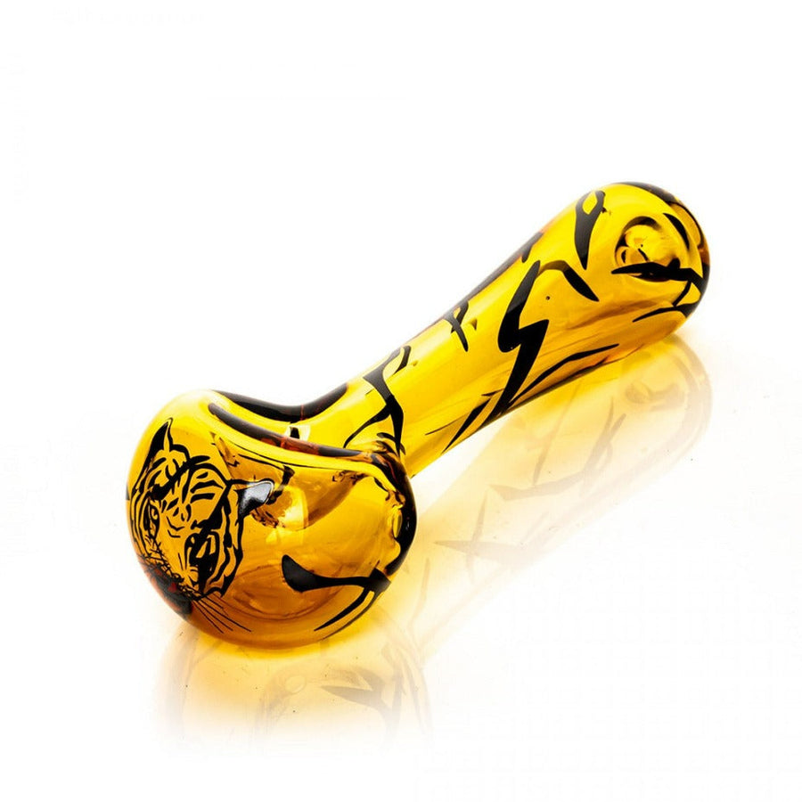 Red Eye Glass Hand Pipes Red Eye Glass Honey Gold Tiger Hand Pipe-4.5"-Morden Vape SuperStore