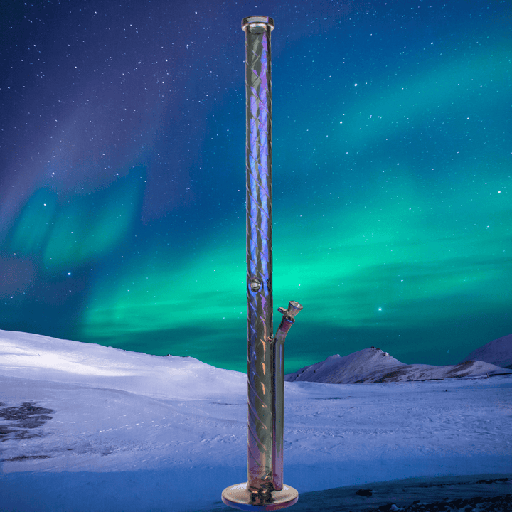 Red Eye Metallic Terminator Goliath Twist Straight Tube Bong 36" 36" / Blue Morden Vape SuperStore and Cannabis Manitoba Canada