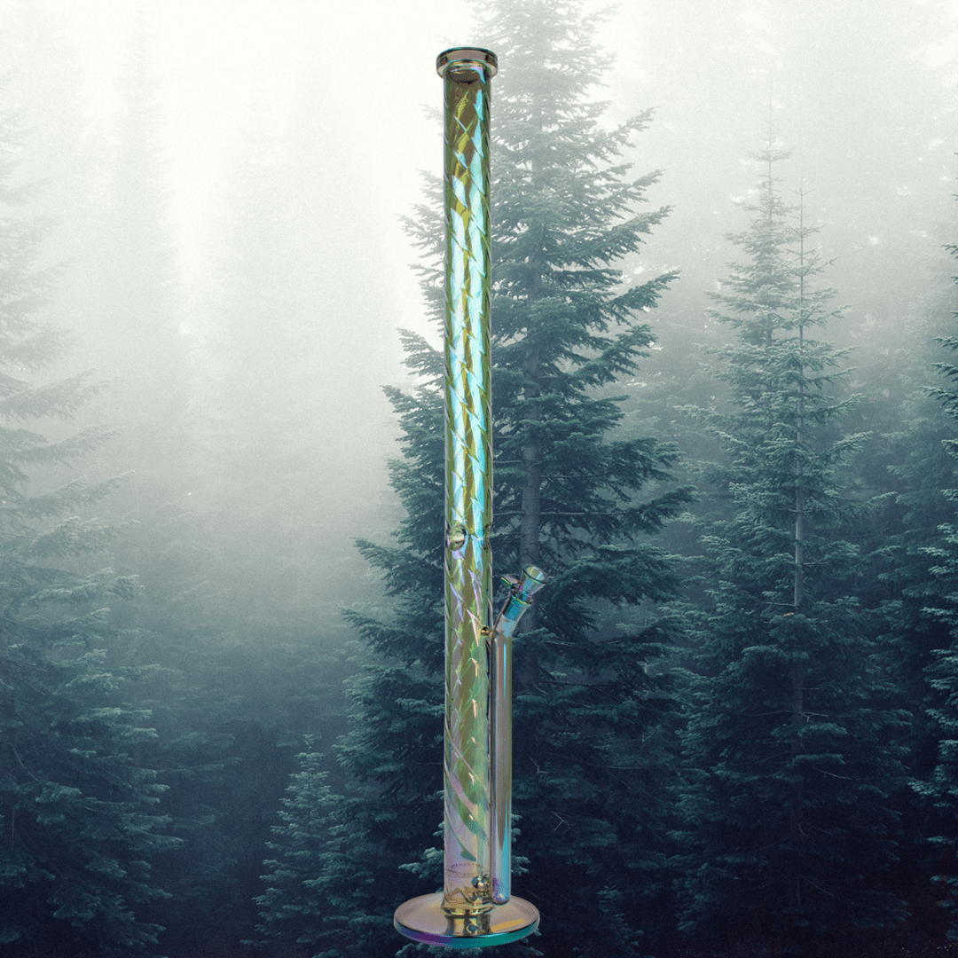 Red Eye Metallic Terminator Goliath Twist Straight Tube Bong 36" 36" / Green Morden Vape SuperStore and Cannabis Manitoba Canada