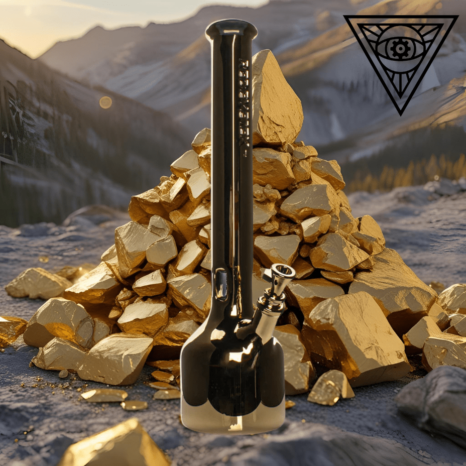 Red Eye Tek 7mm 24k Gold Terminator Finish Hex Tube 18" Morden Vape SuperStore and Cannabis Manitoba Canada