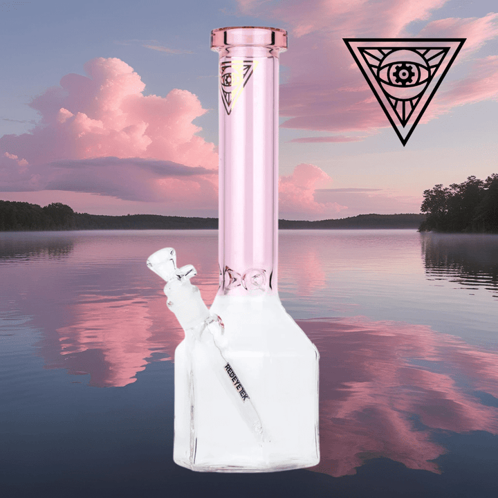 Red Eye Tek 7mm Honeycomb Hex Tube 14" Pink Morden Vape SuperStore and Cannabis Manitoba Canada