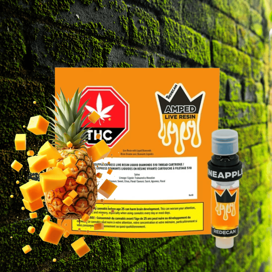 Redecan Pineapple Express Live Resin Sativa Cart-1g Morden Vape SuperStore and Cannabis Manitoba Canada