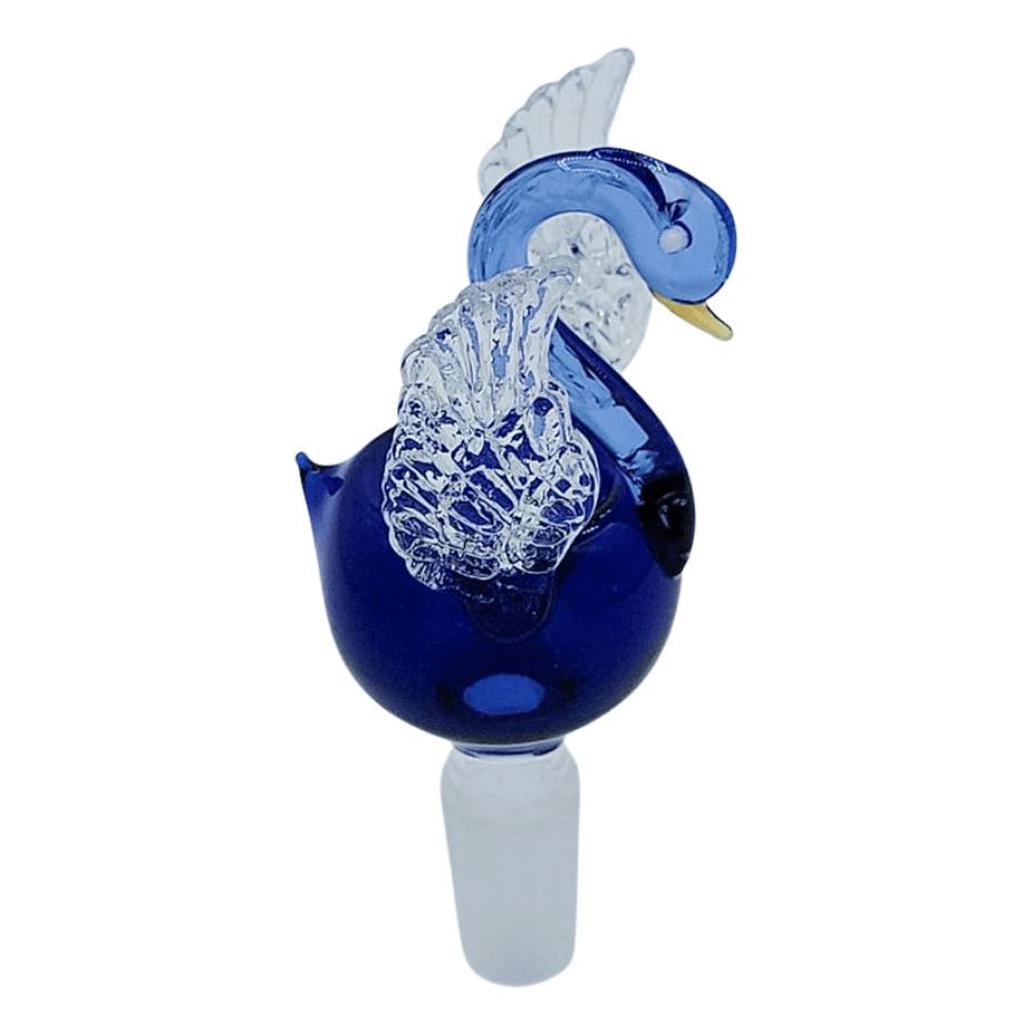 Retro Glass 420 Accessories Blue Swan Bong Replacement Bowls-14mm-Morden Vape SuperStore & Cannabis MB, Canada