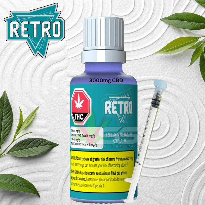 Retro - Island Rain High CBD Oil - 30ml Morden Vape SuperStore and Cannabis Manitoba Canada