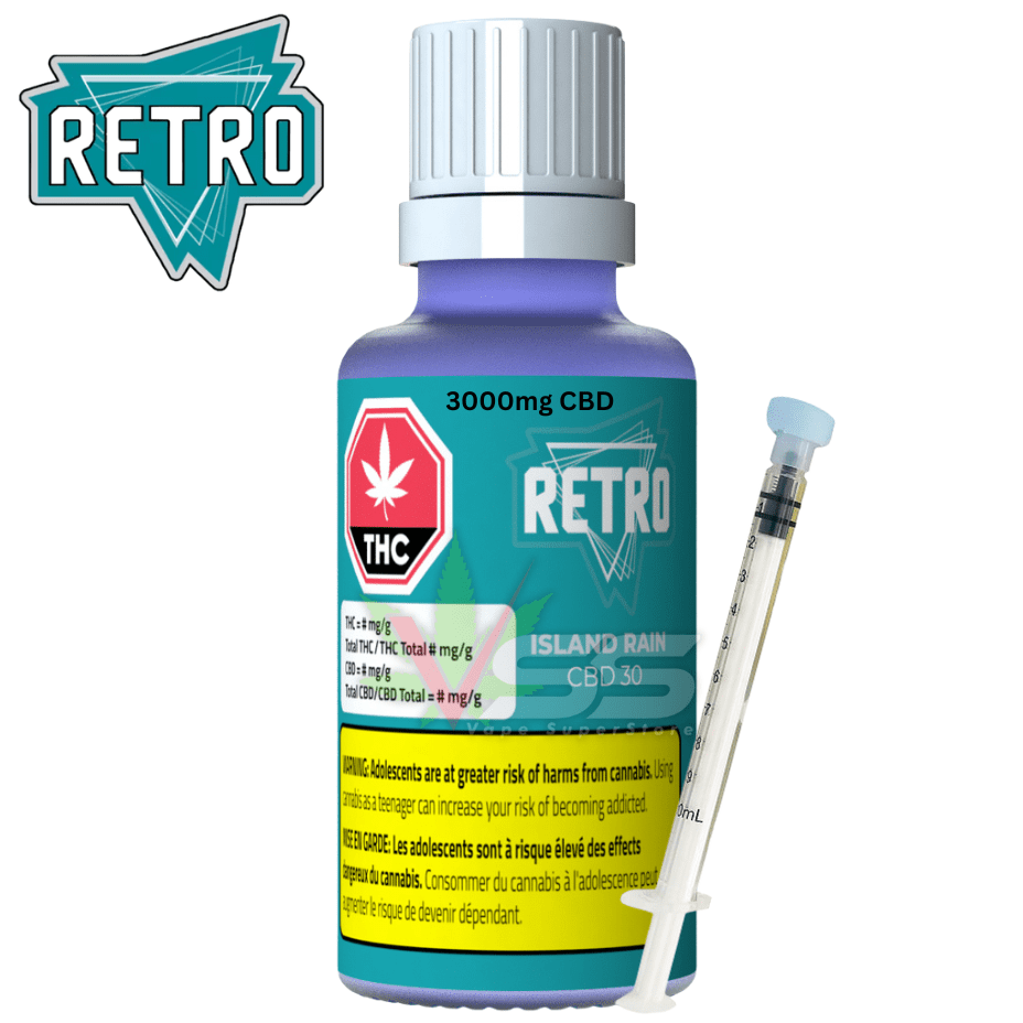Retro - Island Rain High CBD Oil - 30ml Morden Vape SuperStore and Cannabis Manitoba Canada