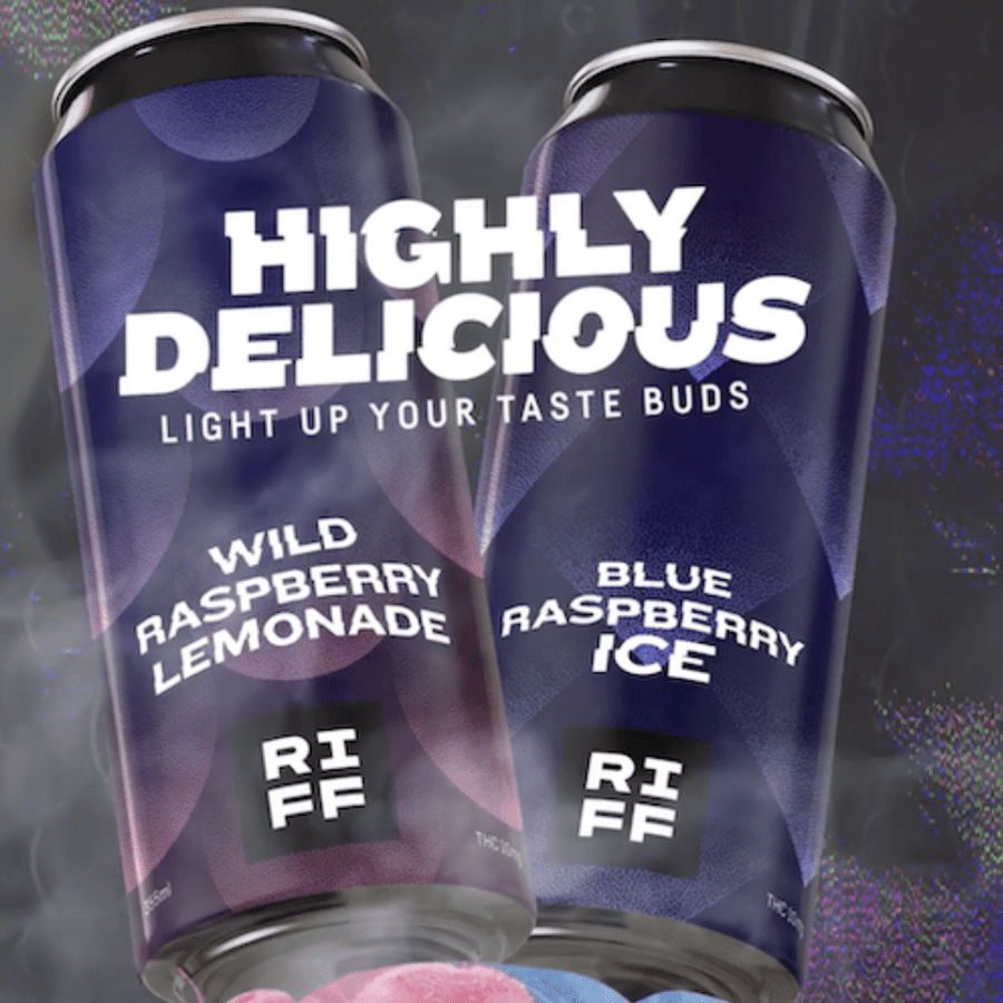 Riff Beverages 355ml Riff Wild Raspberry Lemonade THC Infused Beverage-Morden Cannabis MB Canada