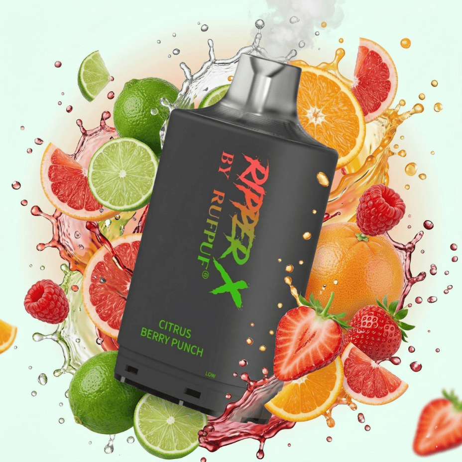 Ripper X 75K Turbo Pod - Citrus Berry Punch 75000 Puffs / 20mg Morden Vape SuperStore and Cannabis Manitoba Canada