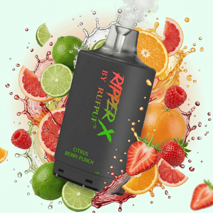 Ripper X 75K Turbo Pod - Citrus Berry Punch 75000 Puffs / 20mg Morden Vape SuperStore and Cannabis Manitoba Canada