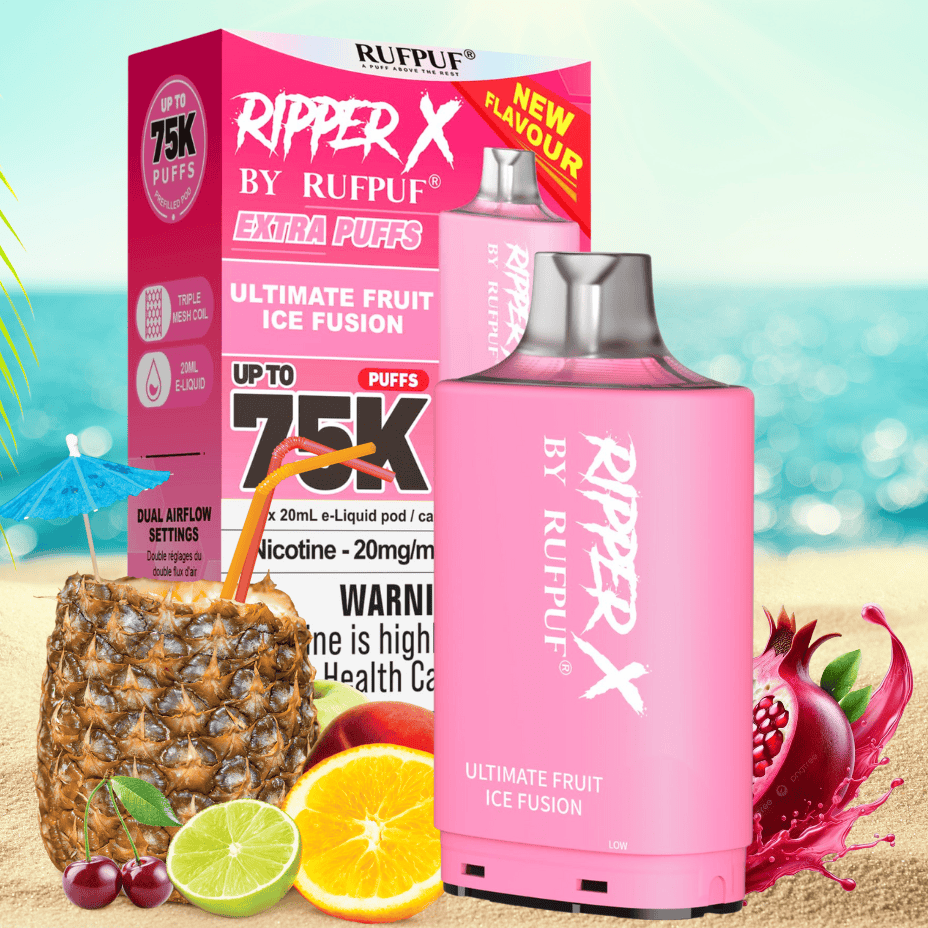 Ripper X 75k Turbo Pod - Ultimate Fruit Ice Fusion Morden Vape SuperStore and Cannabis Manitoba Canada