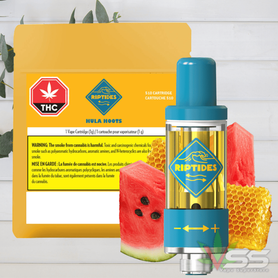 Riptides - Hula Hoots Distillate 510 Vape Cartridge - 1g Morden Vape SuperStore and Cannabis Manitoba Canada