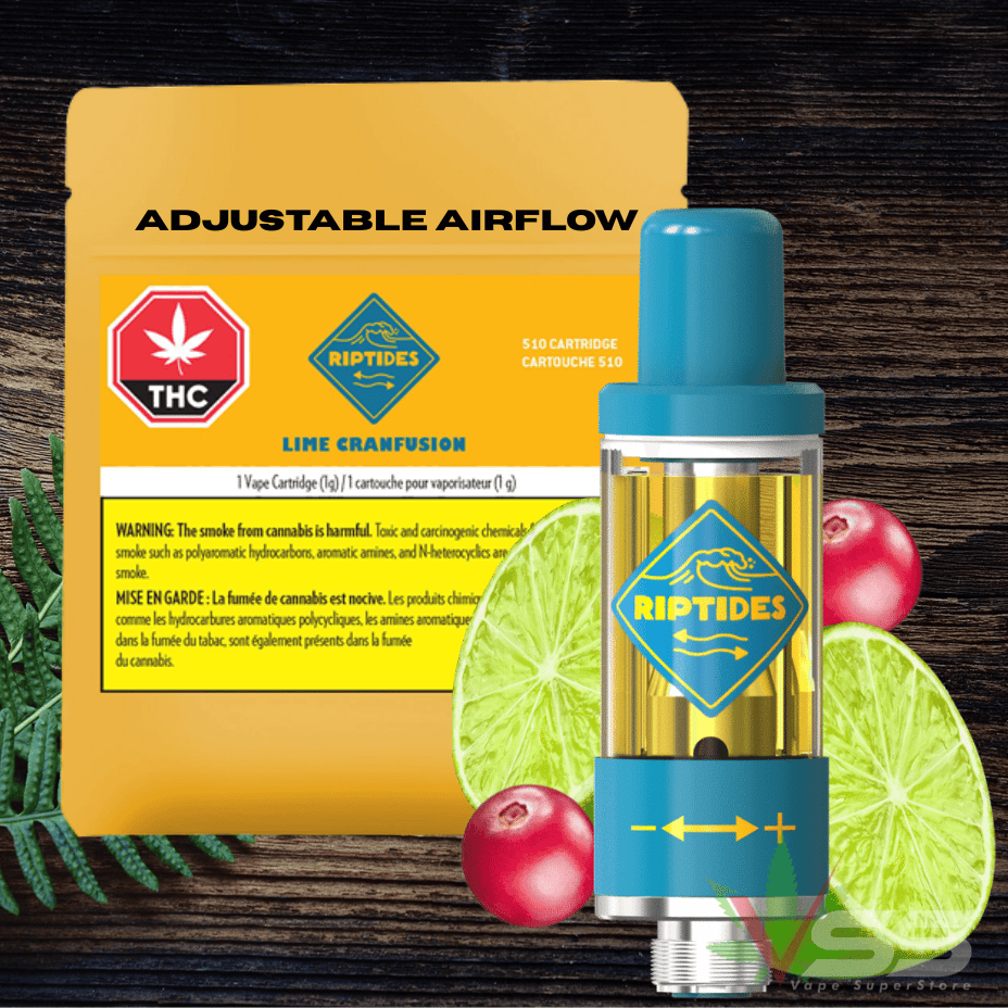 Riptides - Lime Cranfusion Distillate 510 Vape Cartridge - 1g Morden Vape SuperStore and Cannabis Manitoba Canada