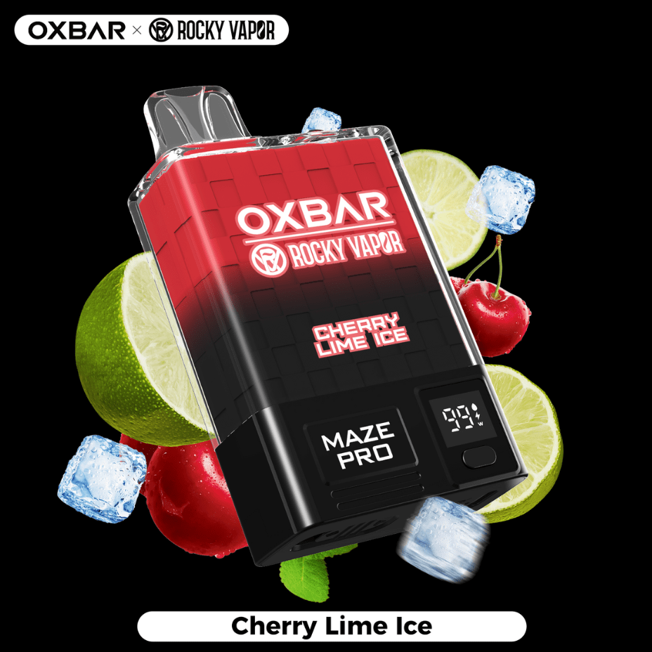 Rocky Vapor Disposables 20mg / 10000Puffs OXBAR Maze PRO 10,000 Disposable Vape-Cherry Lime Ice-Morden Vape