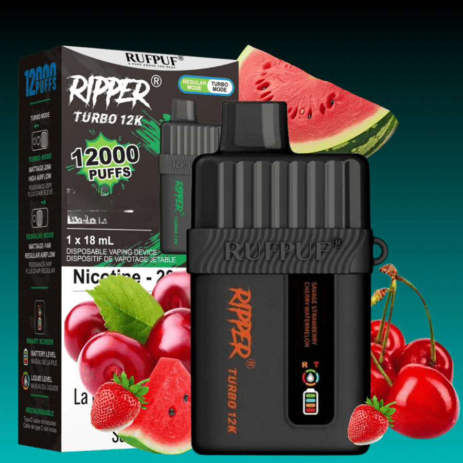 RufPuf Disposables Disposables 12000 Puffs / 20mg Ripper Turbo 12K Disposable Vape - Canada SK