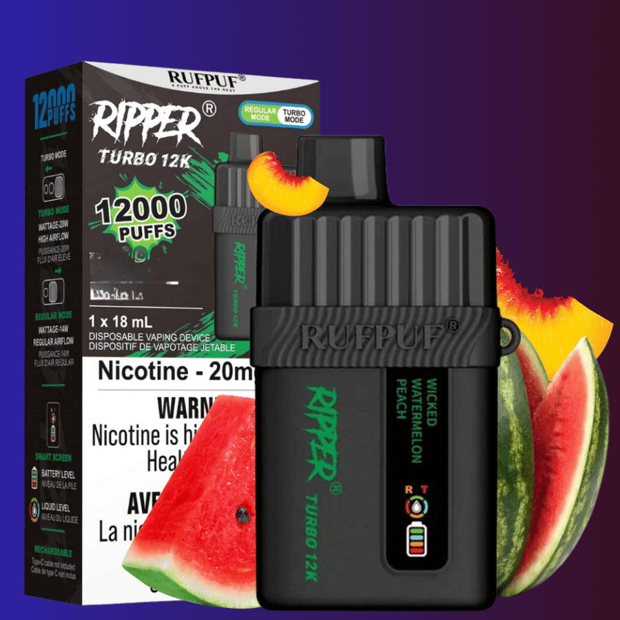 RufPuf Disposables Disposables 12000 Puffs / 20mg Ripper Turbo 12K Disposable Vape - Vape Online in Canada