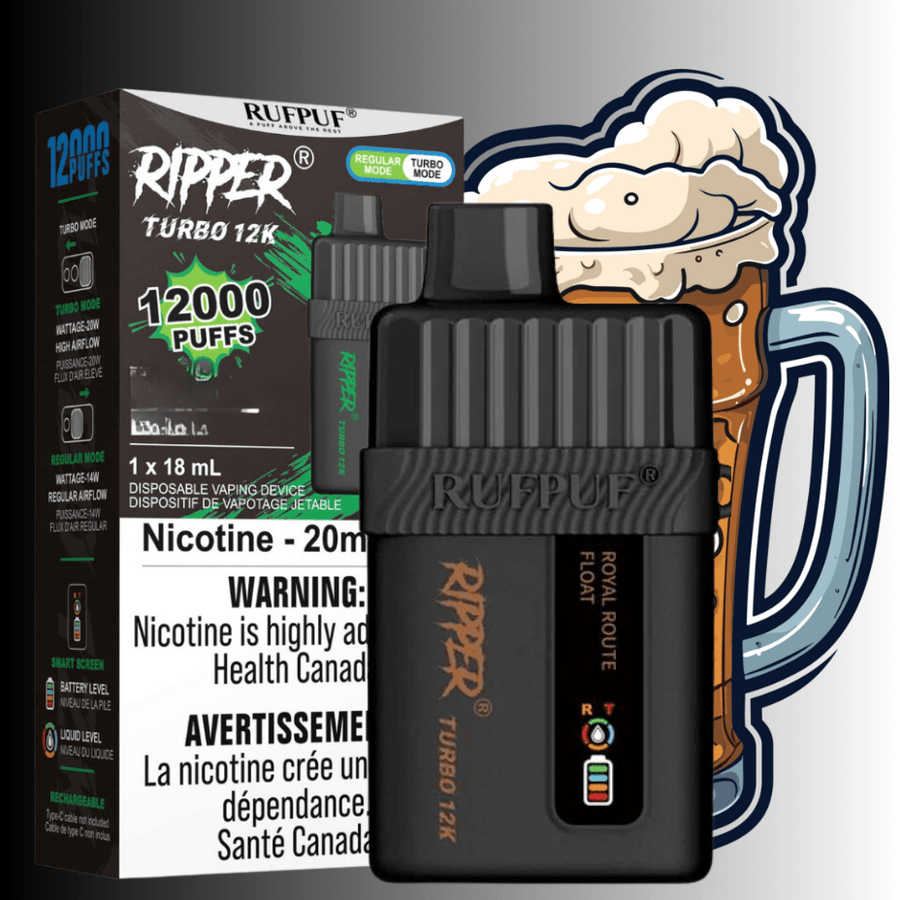 RufPuf Disposables Disposables 12000 Puffs / 20mg Ripper Turbo 12K Disposable Vape - VapeXcape Online
