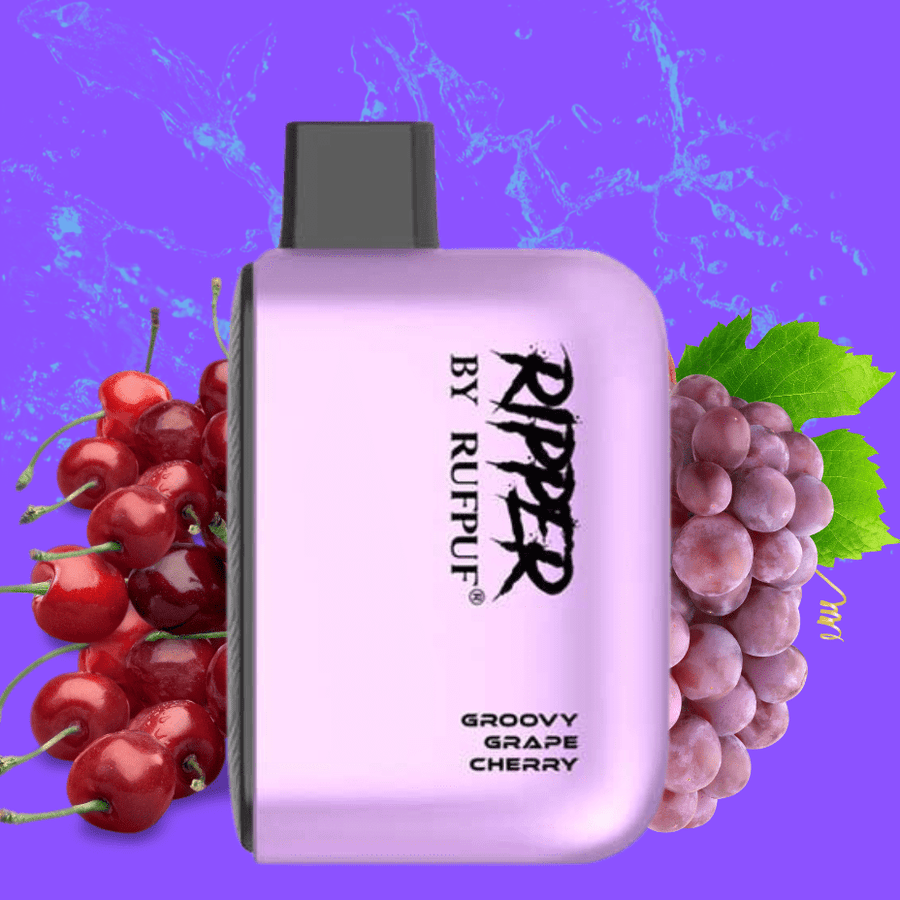 RufPuf Disposables Disposables 20mg/mL / 6000 RufPuf Ripper 6000 Disposable Vape-Groovy Grape Cherry-Morden Vape SuperStore & Cannabis MB, Canada