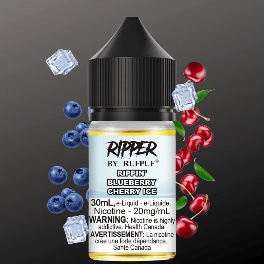 RufPuf Disposables Salt Nic E-Liquid 30ml / 10mg Ripper Rufpuf Salt-Blueberry Cherry Ice - Buy Salt Nic in Morden MB
