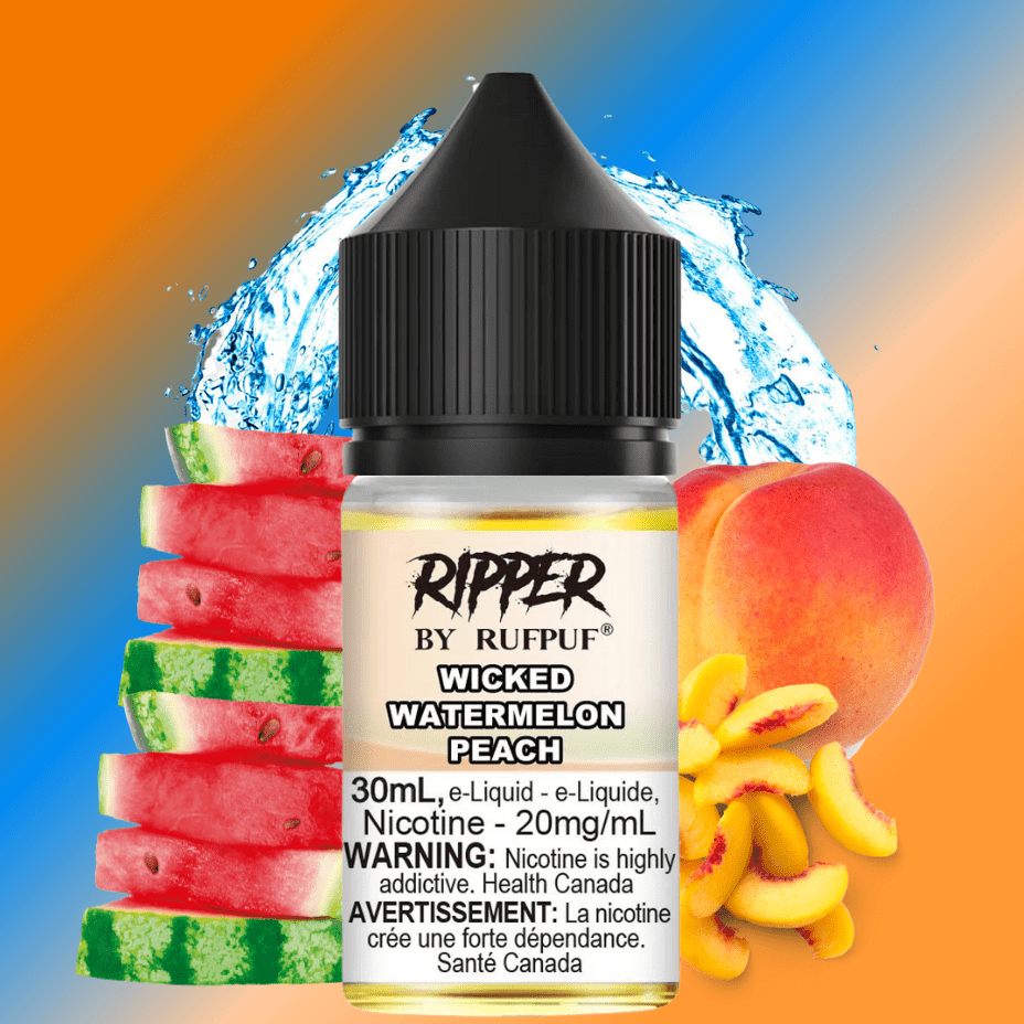 RufPuf E-Liquid Salt Nic E-Liquid 30ml / 10mg Ripper Rufpuf Salt-Wicked Watermelon Peach - Buy New Salt Nic