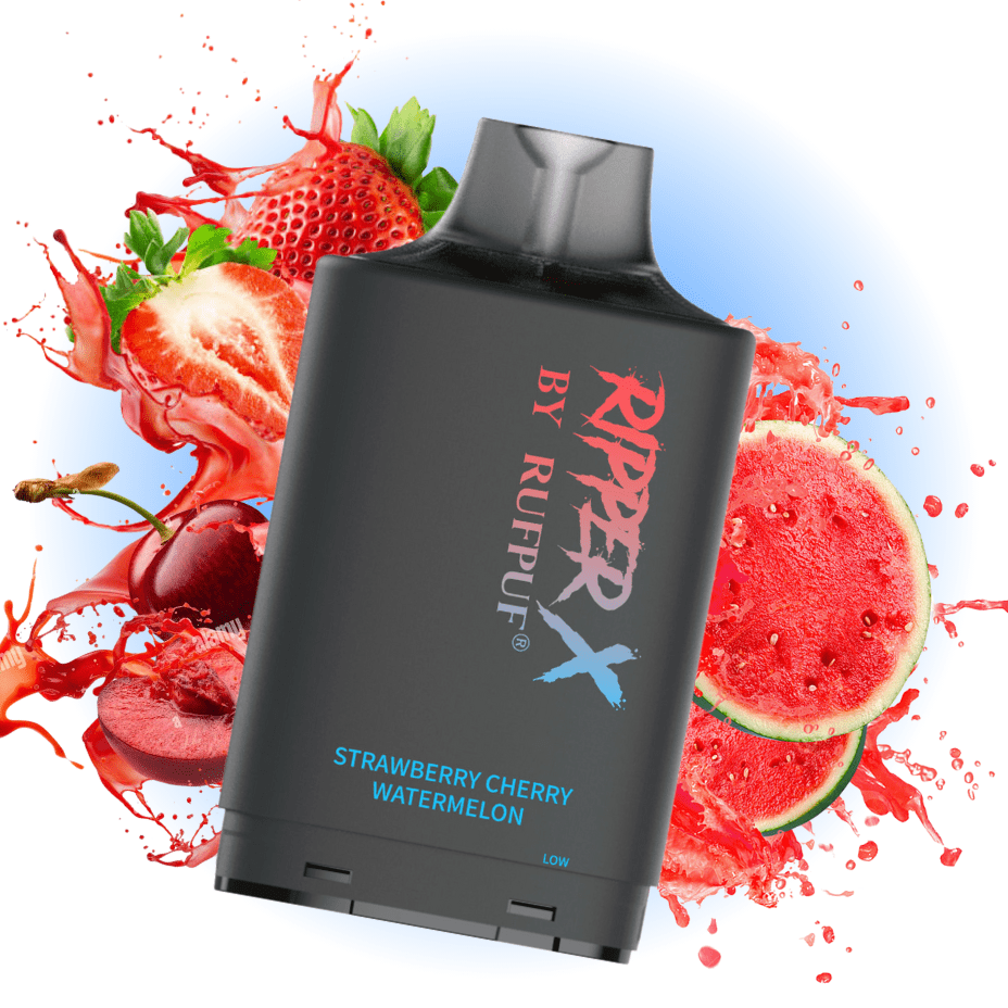 RufPuf Ripper X 35K Turbo Pod - Strawberry Cherry Watermelon Morden Vape SuperStore and Cannabis Manitoba Canada