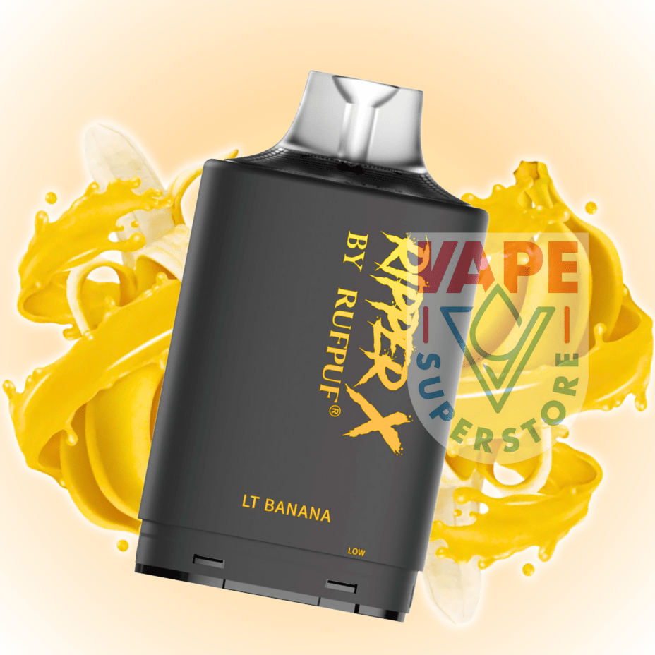 RufPuf Ripper X 50K Turbo Pod - LT Banana 20mg / 50000 Puffs Morden Vape SuperStore and Cannabis Manitoba Canada