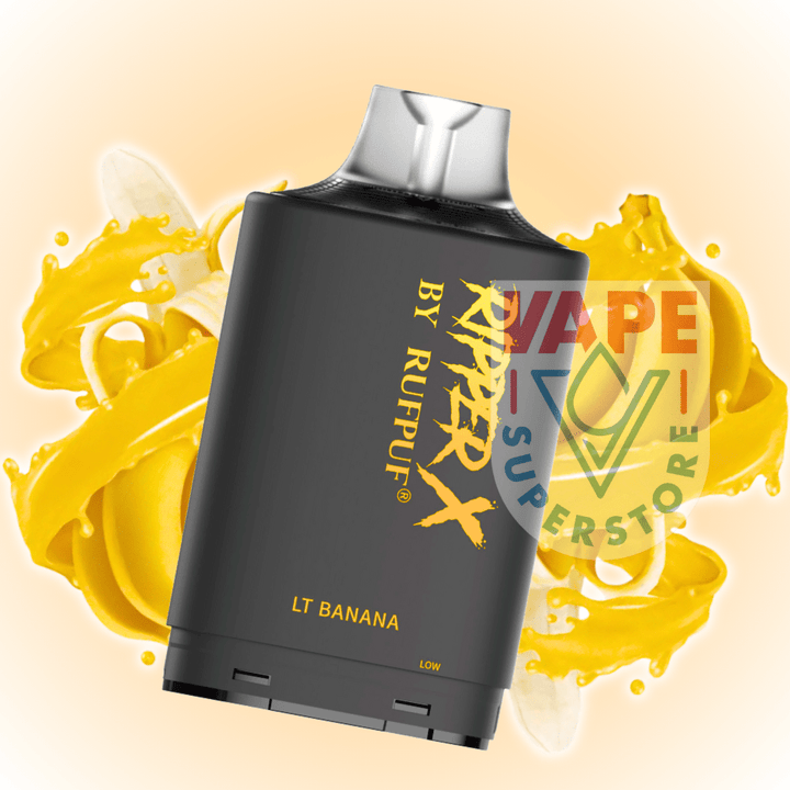 RufPuf Ripper X 50K Turbo Pod - LT Banana 20mg / 50000 Puffs Morden Vape SuperStore and Cannabis Manitoba Canada