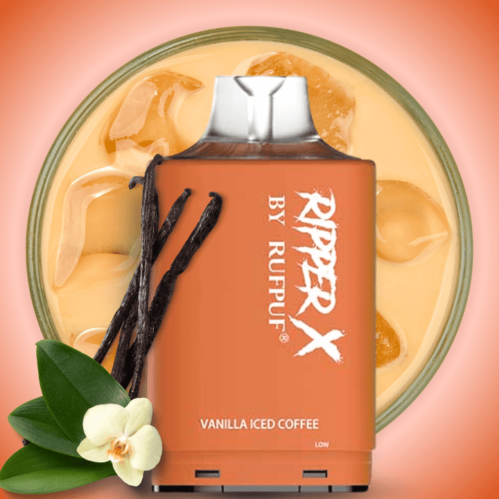 RufPuf Ripper X 50K Turbo Pod - Vanilla Iced Coffee 20mg / 50000 Puffs Morden Vape SuperStore and Cannabis Manitoba Canada