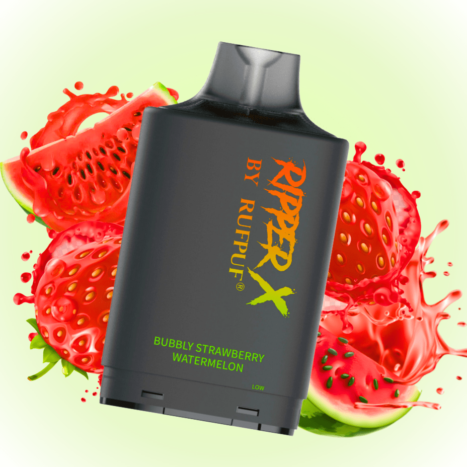 RufPuf Ripper X 75k Turbo Pod - Bubbly Strawberry Watermelon 20mg / 75000 Puffs Morden Vape SuperStore and Cannabis Manitoba Canada