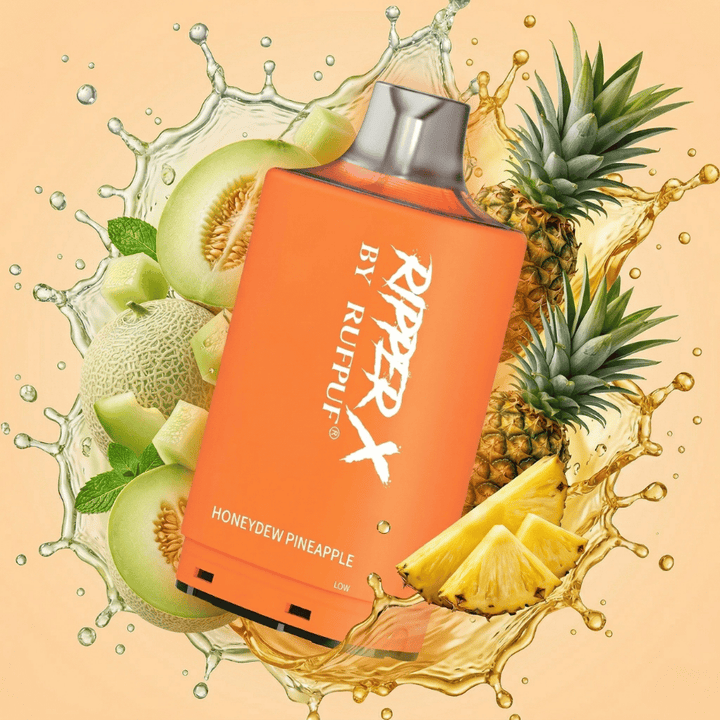 RufPuf Ripper X 75K Turbo Pod - Honeydew Pineapple 75000 Puffs / 20mg Morden Vape SuperStore and Cannabis Manitoba Canada
