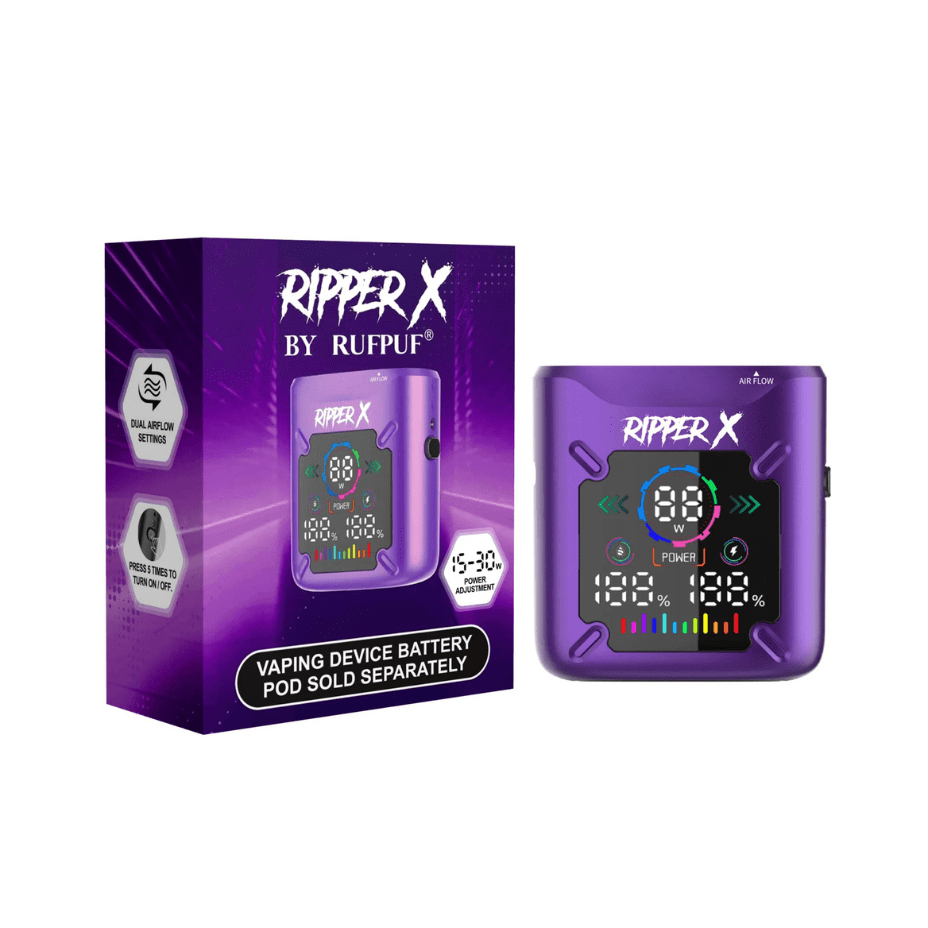 Rufpuf Ripper X Battery 1000mAh Violet Silk Morden Vape SuperStore and Cannabis Manitoba Canada