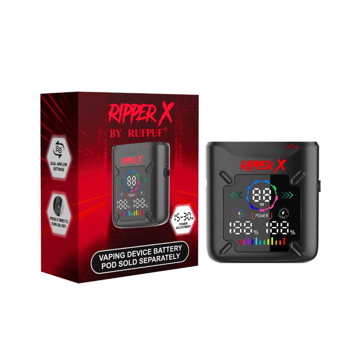 Rufpuf Ripper X Battery 100mAh Red Morden Vape SuperStore and Cannabis Manitoba Canada