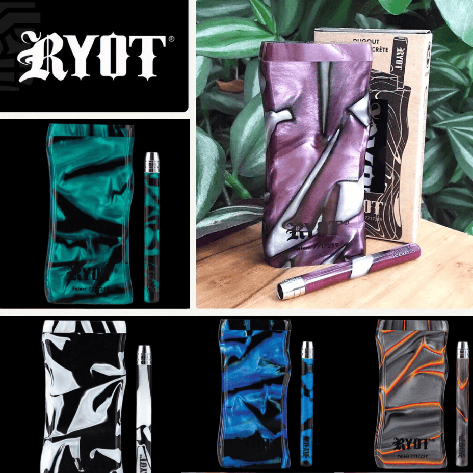 RYOT Acrylic Poker Dugout w/ Matching Bat-Large Morden Vape SuperStore and Cannabis Manitoba Canada