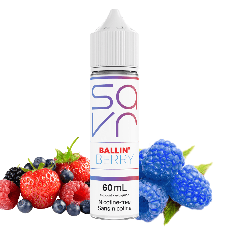 Ballin' Berry by Savr E-Liquid in 60mL Bottle Available at Morden Vape SuperStore