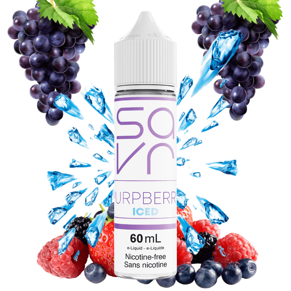 Savr E-Liquid Freebase E-Liquid 60mL / 3mg Purpberry Ice by Savr E-Liquid-Morden Vape SuperStore & Cannabis MB, Canada