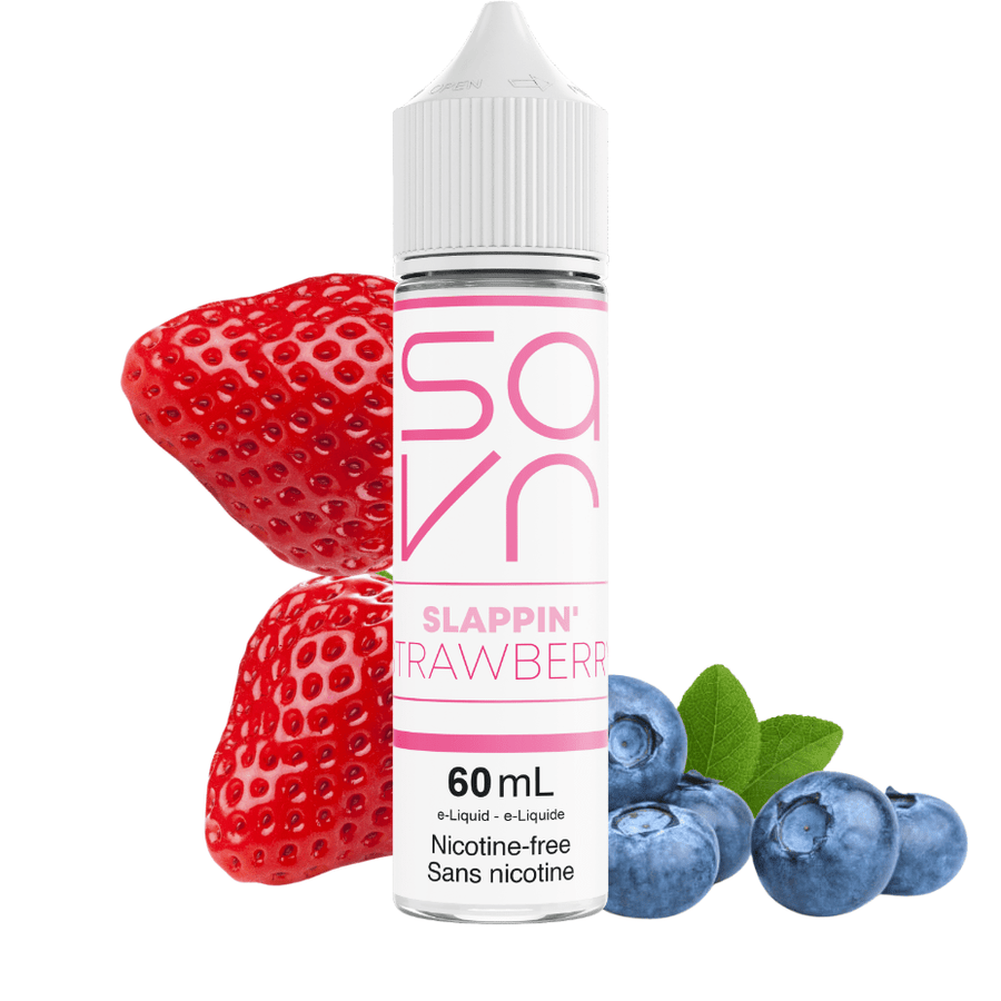 Savr E-Liquid Freebase E-Liquid 60mL / 3mg Slappin' Strawberry by Savr E-Liquid-Morden Vape SuperStore & Cannabis MB, Canada