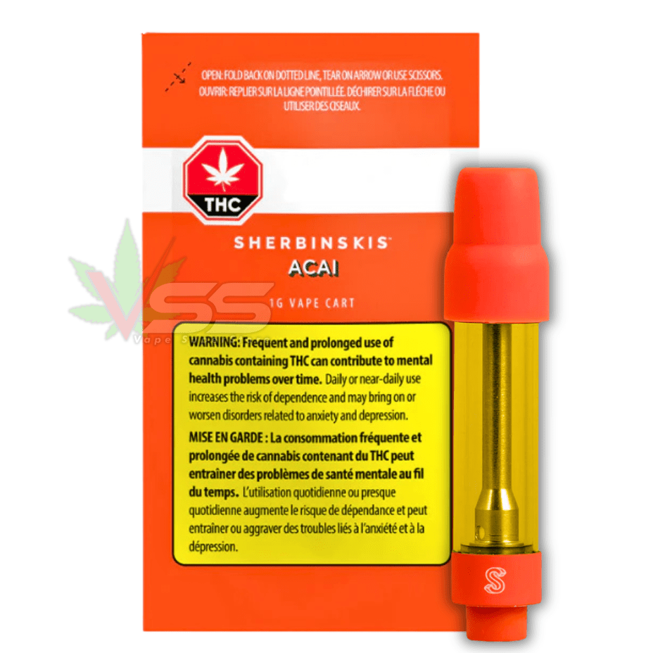 Sherbinskis Acai Berry Gelato Vape Cartridge - 1g Morden Vape SuperStore and Cannabis Manitoba Canada