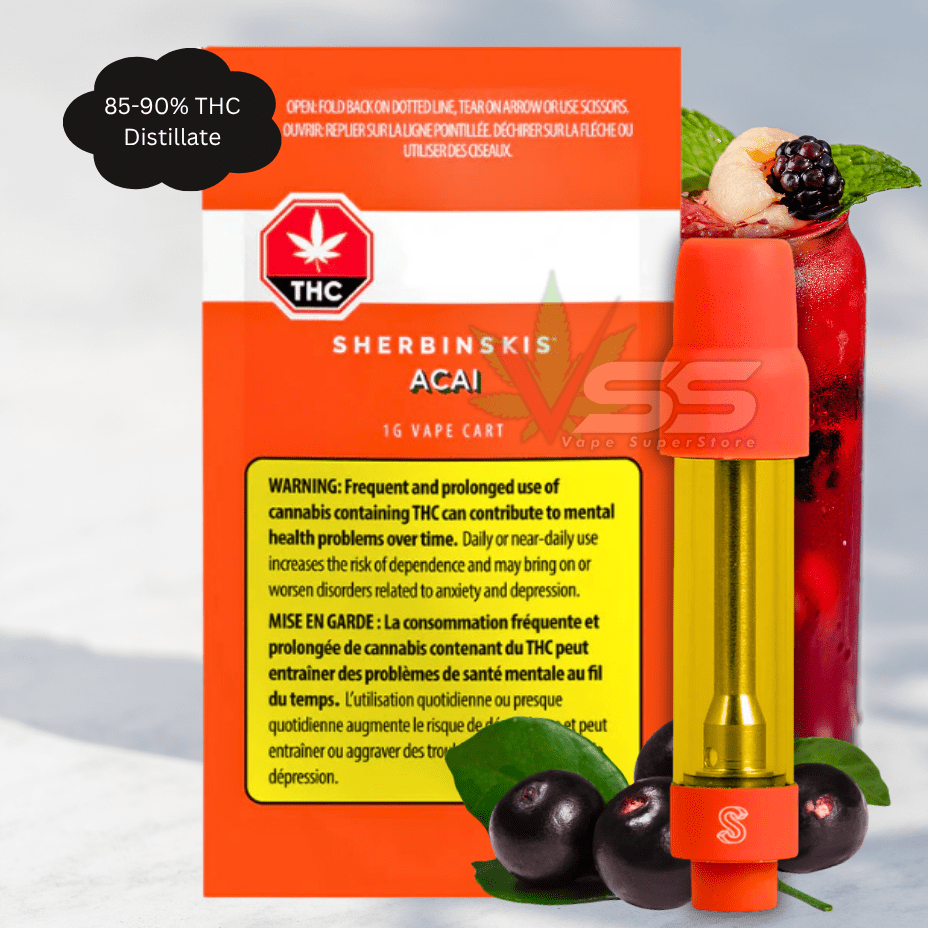Sherbinskis Acai Berry Gelato Vape Cartridge - 1g Morden Vape SuperStore and Cannabis Manitoba Canada
