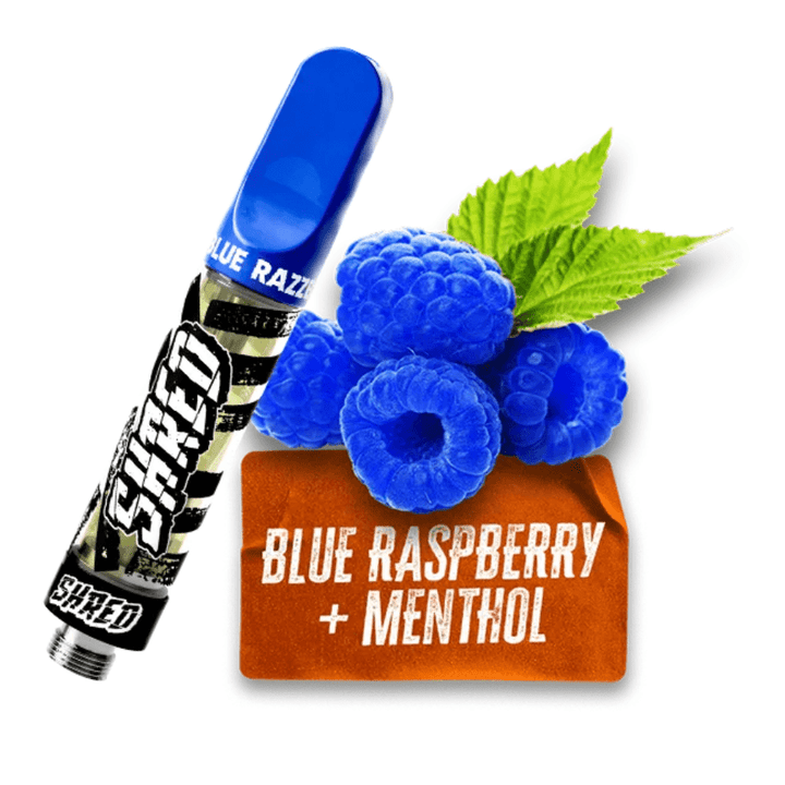 Shred Blue Razzberry Ice Hybrid Cartridge - 1.1g 1.1g Morden Vape SuperStore and Cannabis Manitoba Canada