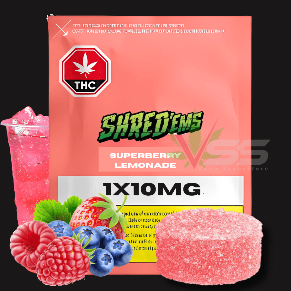 Shred'ems MAX10 Superberry Lemonade - 1x10mg Morden Vape SuperStore and Cannabis Manitoba Canada