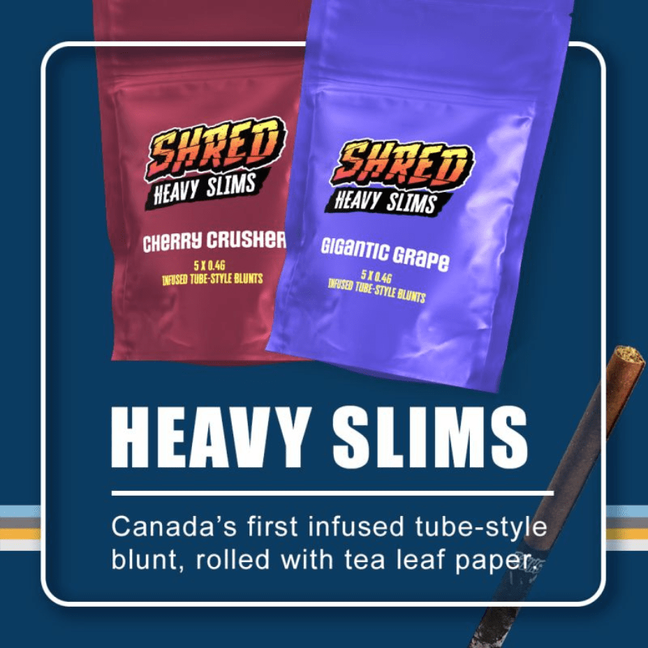 Shred Heavy Slims Cherry Crusher Infused Blunts - 10x0.5g Morden Vape SuperStore and Cannabis Manitoba Canada