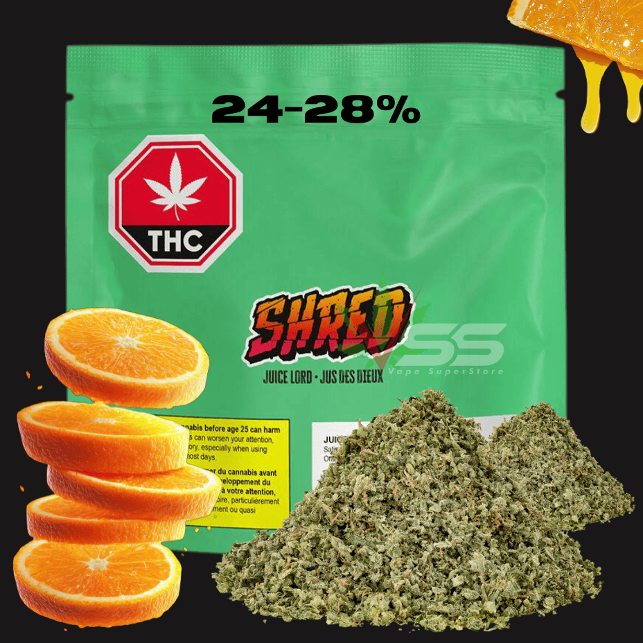 Shred - Juice Lord Milled Sativa Flower - 7g Morden Vape SuperStore and Cannabis Manitoba Canada