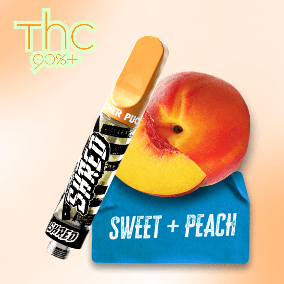 Shred Mother Pucker Peach Cartridge - 1.1g 1.1g Morden Vape SuperStore and Cannabis Manitoba Canada