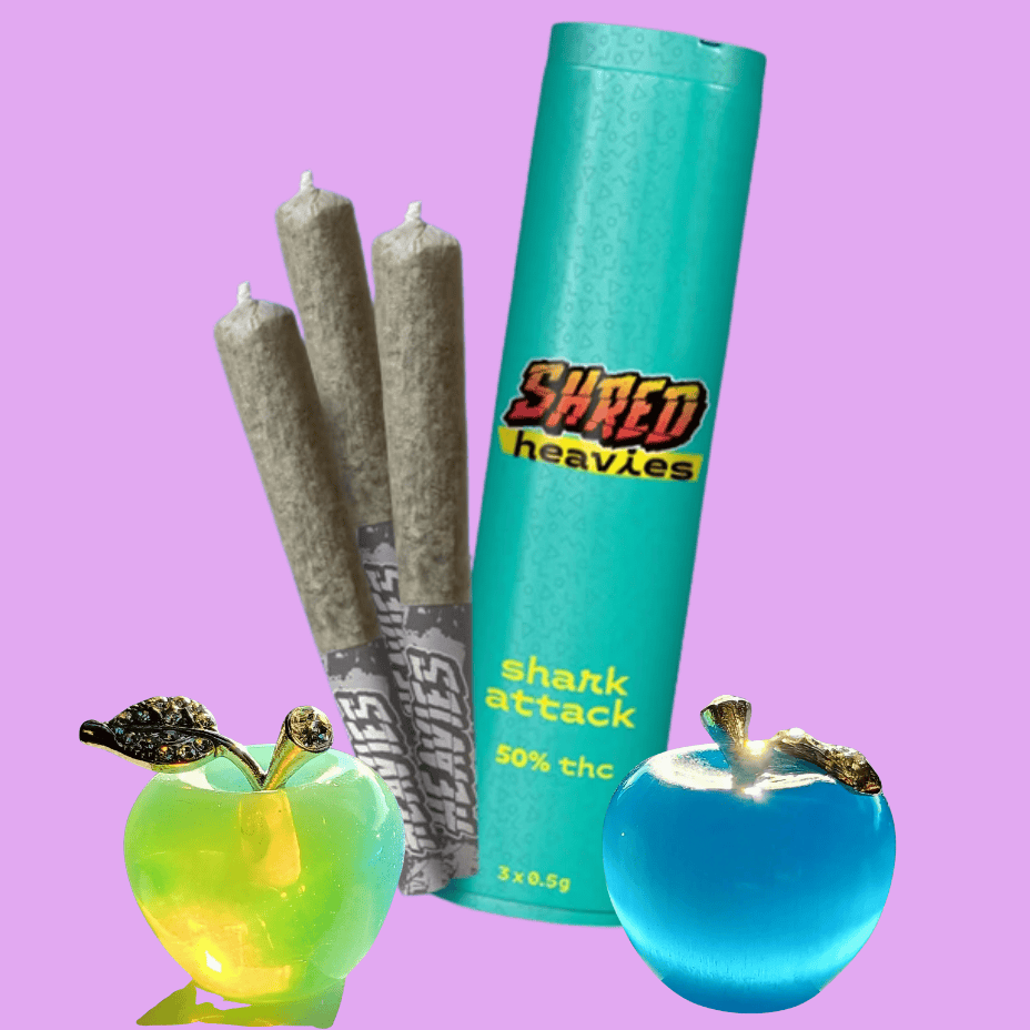 Shred Shark Attack Heavies Infused Sativa Pre-Rolls-3x0.5g Morden Vape SuperStore and Cannabis Manitoba Canada