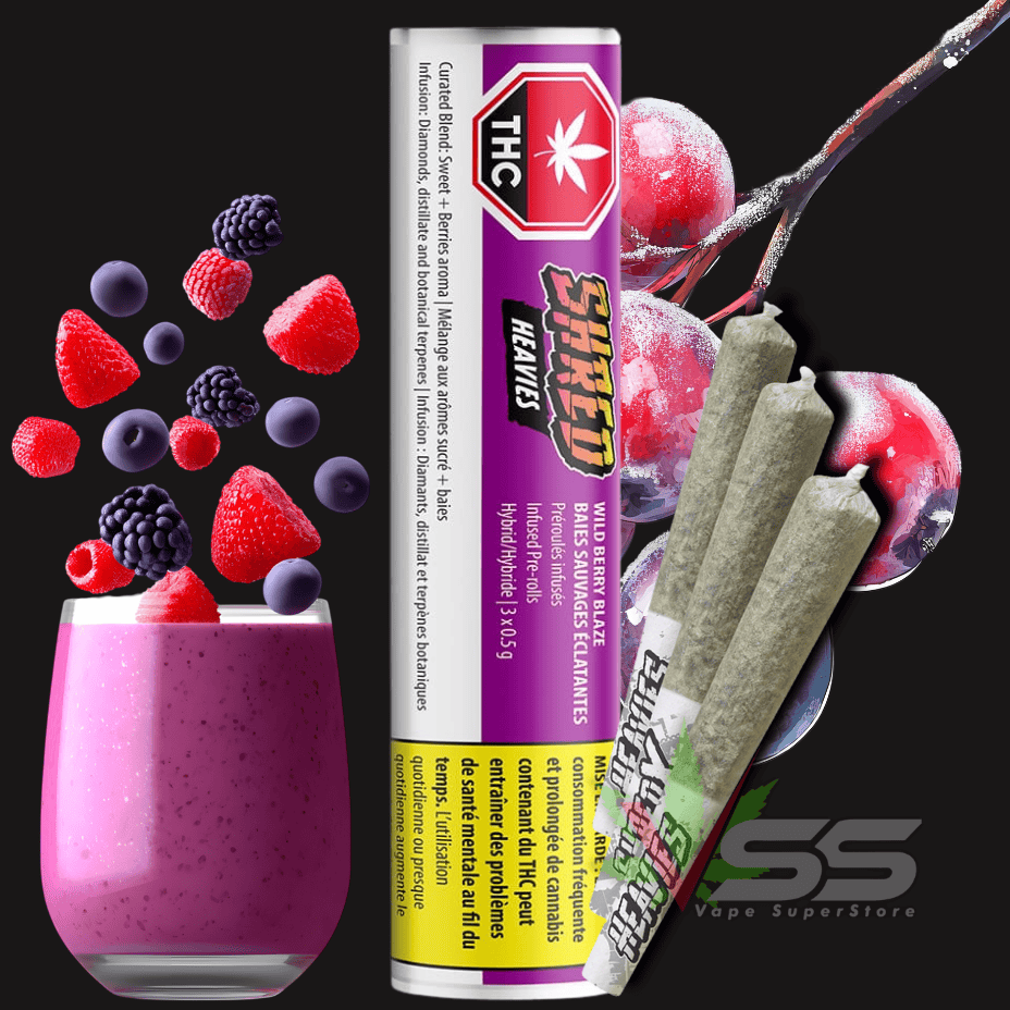 Shred - Wild Berry Blaze Heavies Infused Pre-rolls 3x0.5g Morden Vape SuperStore and Cannabis Manitoba Canada