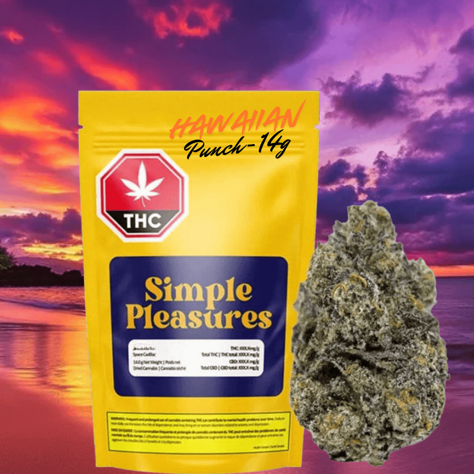 Simple Pleasures Hawaiian Punch Sativa Flower-14g Morden Vape SuperStore and Cannabis Manitoba Canada