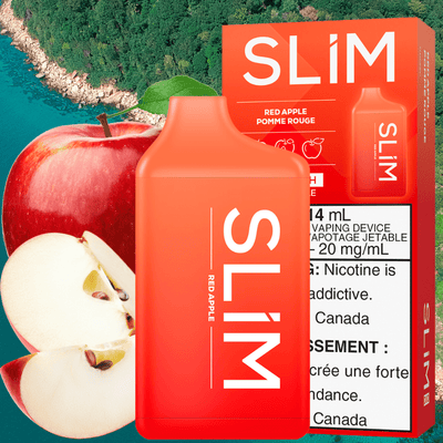 Slim 14mL / 20mg Slim 7500 Rechargeable Disposable Vape-Red Apple-Morden Vape 