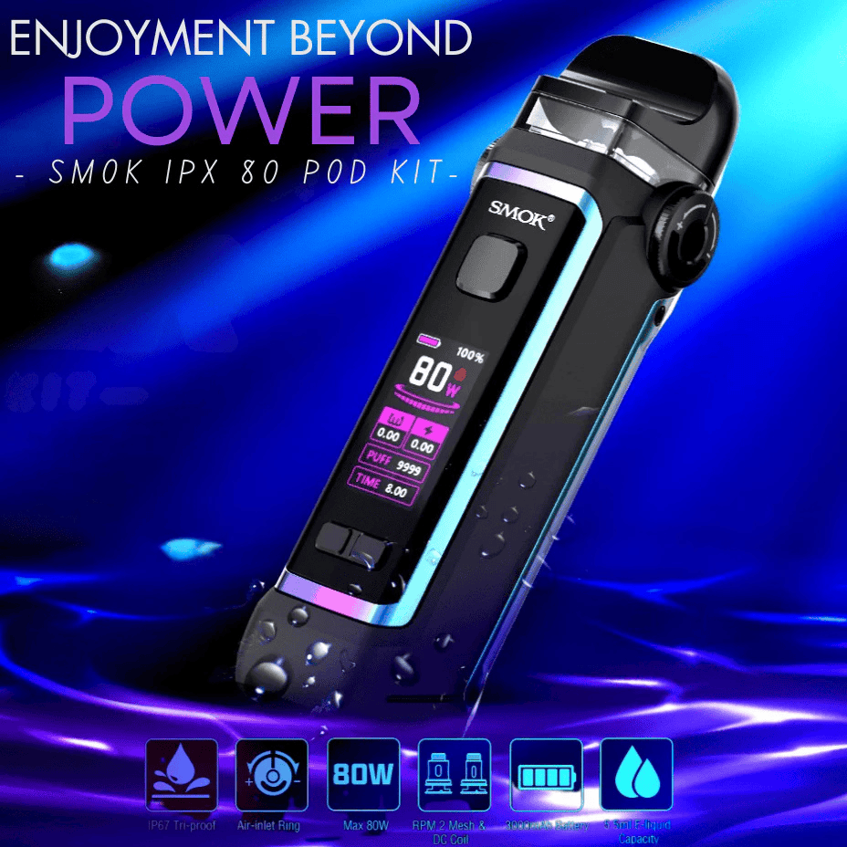 Smok IPX 80 Pod Kit - 3000mAh Morden Vape SuperStore and Cannabis Manitoba Canada